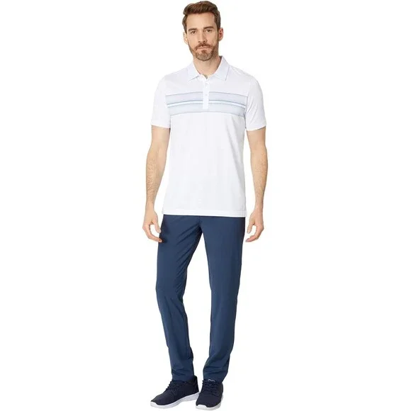 TravisMathew Otc Tech Chino Pants Men's 32 Navy Cotton Blend Straight Leg KFC417